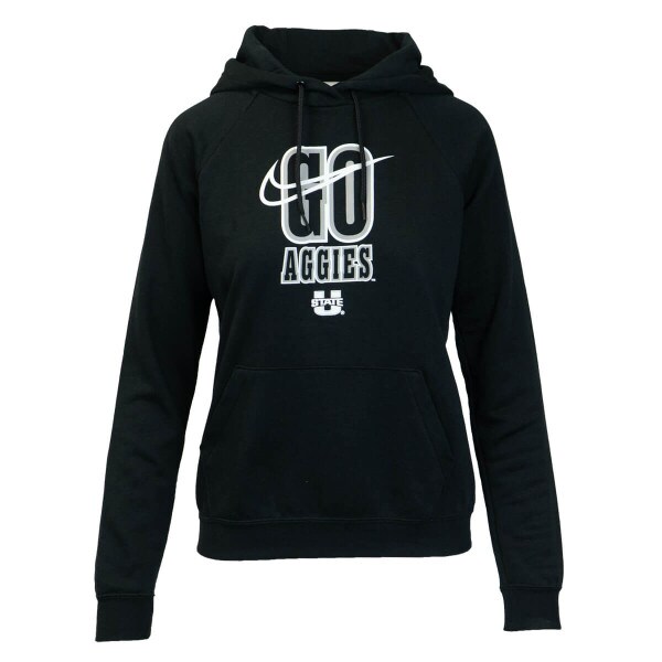 Go Aggies U-State Black Nike Hoodie Women's